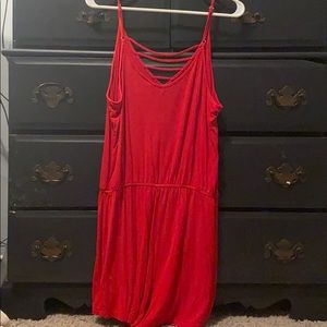 Red romper